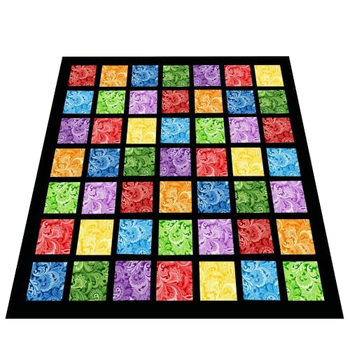5"x5" 50pcs Cotton Fabric Squares for Sewing Quilting Supplies- Paisley - color: Paisley, size: 50 PCS 5"x5"
