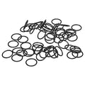 50 PCS Nitrile Rubber O Ring 10mm OD 8mm ID 1mm Width, Metric Buna-N NBR Sealing Gasket Plumbing, Gas, Automotive and Faucet Repair, Resist Oil and Heat O-Rings, Black - size: 10x8x1mm