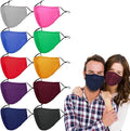 Washable Reusable Cloth Face Masks for Women Men 10 Pack - color: 10 Colors