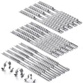 Tandefio 15 Pcs Metal Socket Rails Set Socket Organizer Holder 16 Clip on Rail Tool Organizer Storage, 1/4-inch, 3/8-inch, 1/2-inch