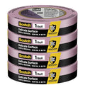 3M ScotchBlue 2080 Delicate Surface Painter’s Tape, 1" x 60 Yds (Pack of 4) - Edge-Lock Technology for Sharp Lines, 60-Day Clean Removal, Gentle Blue Masking Tape for Walls & Trim, No Residue