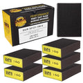 Dura-Gold 150 Grit 4-Sided Hand Sanding Block Sponges, 3.9" x 2.75" x 1" - style: 150 Grit