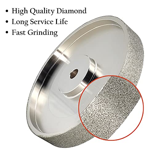 CBN Grinding Wheel 6 Inch 80 Grit, 1/2" Arbor, for Bench Grinders - size: 80 Grit