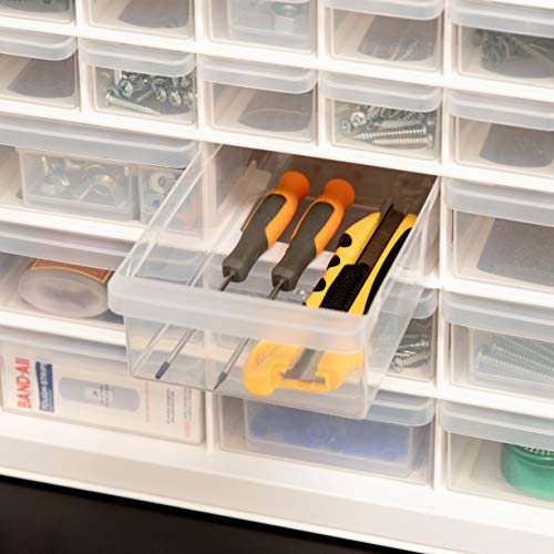 IRIS USA 44-Drawer Small Parts Storage Cabinet, Crafts, Made in USA, White - color: White, size: 44 Drawer