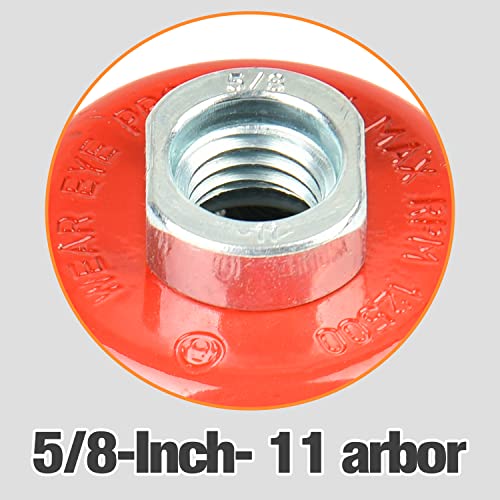 AAIN 8PCS 3Inch Twisted Knotted Wheel Cup Brush Set, 0.020" Wire Brushes - size: 8 pack, style: 3 Inch Knotted Cup Brush
