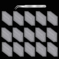 100 PCS Silk Nail Extension Wrap Kit with Tweezers, Nail Art Repair