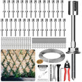 Wire Trellis Kit, 30-Set 5/64” Crosshead with Cutter & 150ft Cable - size: 30 Sets