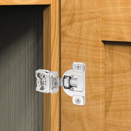 Soft Close Cabinet Hinges for Kitchen, 1” Overlay, 4 Pack - size: 1 Inch Overlay