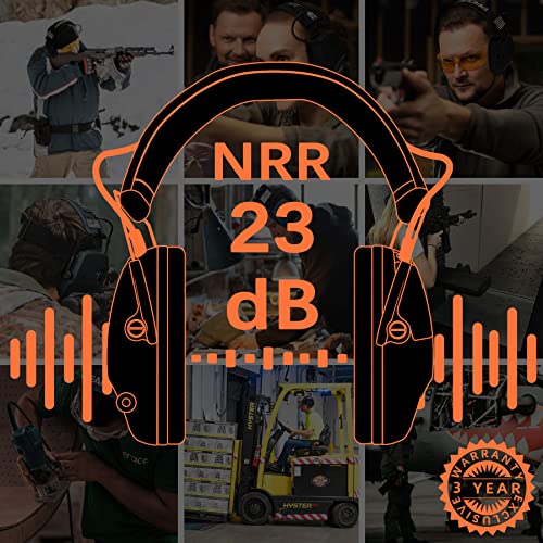 PROHEAR Electronic Shooting Ear Protection, NRR 23dB, 4X Amplification - style: Electronic-black