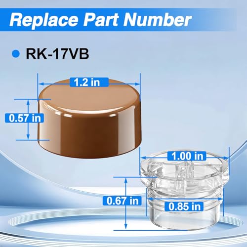 4 Pack Outdoor Faucet Vacuum Breaker Float Kit Compatible with Woodford Model 17 Replace# RK-17VB, Anti-Siphon Wall Faucet Repair, Wall Hydrant Vacuum Brake Valve Replacement Kit - size: RK-17VB