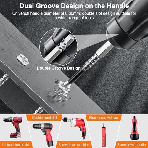 High Magnetic Screwdriver Drill Bit Set - 9Pcs - color: 9 Pcs