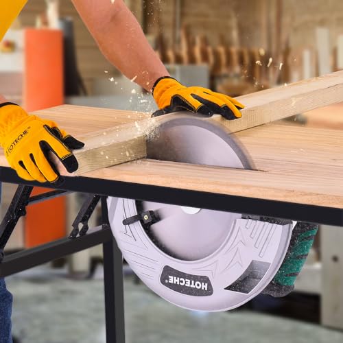 Hoteche 12-Inch Circular Saw 4-HP Compact Portable Table Saw with Saw Blade for Desktop Use - size: 12-Inch 2800W