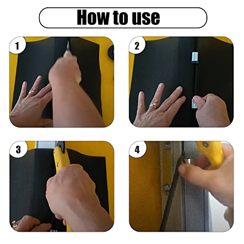 Sankoly Screen Door Installer Clips 20 Pieces Window Screen Installer Clips Screen Repair Clips for Patio and Garage