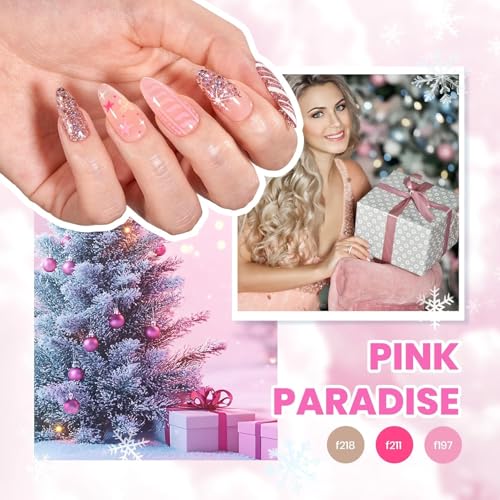 Beetles Gel Nail Polish Kit with U V Light - 32 Color 55 Pcs Gel Polish Set - color: Four Seasons Glow Pro - 32 Colors (55 Pcs)