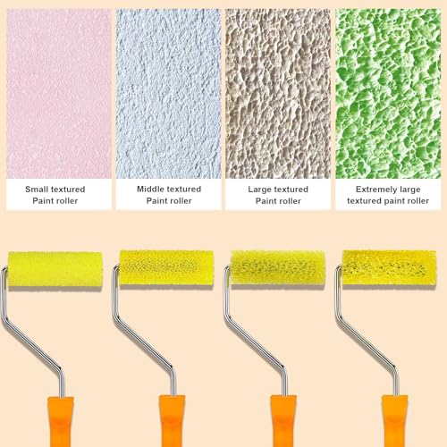 8 Pcs Textured Paint Roller Covers, 4 inch Medium Textured Brushes - size: 4",8pcsMEDIUM