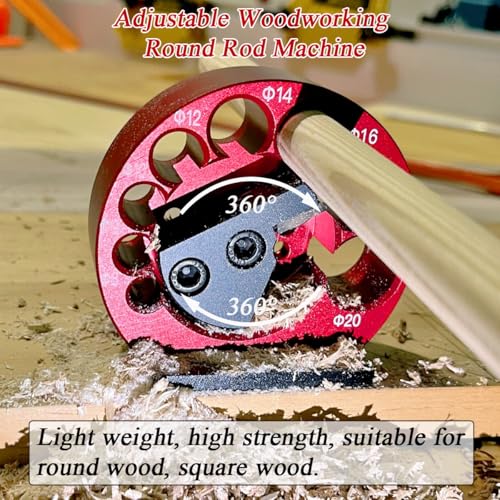 Dowel Maker Jig Kit, 8mm to 20mm Adjustable Dowel Cutter Dowel Plate with Circular Blades, Electric Drill Milling Dowel Cutter Round Rod Auxiliary Tool Adapters for Wooden Rods Sticks