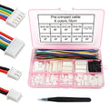 XH 2.54mm Connector Kit with pre-Crimped Cable Wire 2/3/4/5/6/7/8/9/10 Pin Housing JST Adapter Cable Compatible with JST-XH Connector - style: Connector