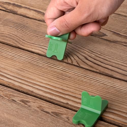 4 Pcs ABS Deck Spacer Tool, 4 Thicknesses Green Deck Board Spacers - color: Green-4
