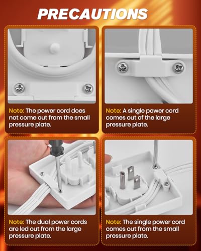 Saker 8ft Surge Protector, 3 Outlets, 3 USB, Flat Plug, White - style: 8ft Surge Protector with USB Ports