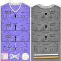 Vowlove T-Shirt Alignment Ruler for Shirt Measurement and Design Placement - color: 02 Transparent