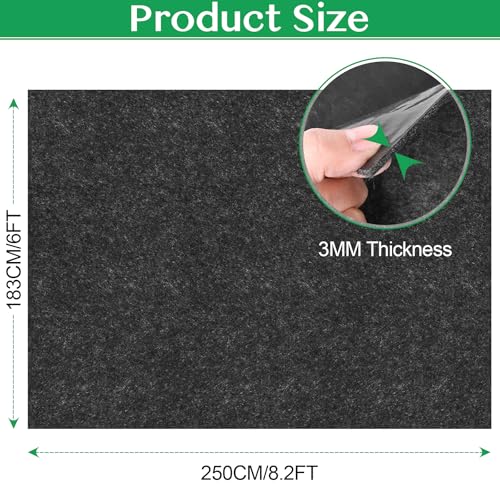 ToLanbbt Outdoor Storage Shed Floor Mat, 8.2 x 6 FT Waterproof Carport Mat, Washable Furniture Pad with Non Slip Backing for Dust, Oil, Protection, Storage Shed Not Included - size: 8.2 x 6 FT