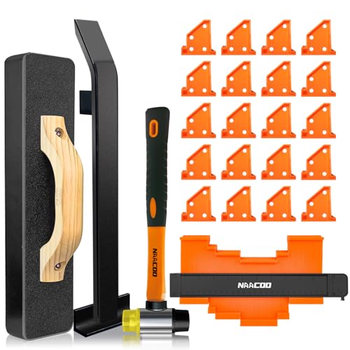NAACOO Laminate Flooring Tools, 5in1 Pro Floor Install Kit for Vinyl Plank - style: Upgrade 5 in 1 Flooring Tools