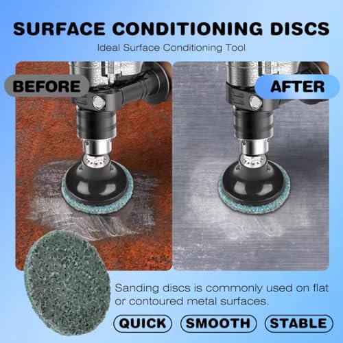 93PCS 2inch Die Grinder Sanding Disc Quick Change Surface Conditioning Tool