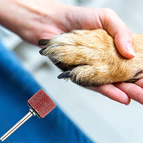 Leelosp 22Pcs Dog Nail Grinder Bands Drums,1/2 Inch 60 Grit and 100 Grit - size: 1/2 Inch 60 Grit and 100 Grit