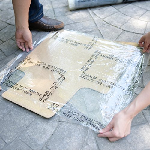 CARCAREZ Clear Adhesive Car Carpet Protector Film Roll, Sticky Disposable Car Floor Mats Protector Cover Sheets, 24" x 600' - size: 600 ft