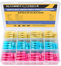 haisstronica 200PCS Heat Shrink Spade Connectors, 22-10 AWG, Female - size: AWG 22-10, style: Female 200PCS
