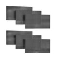EVERHANGER Metal Pegboard Panels 24" x 12", Heavy Duty Peg Board for Garage - size: 6 Pack 24" x 12"