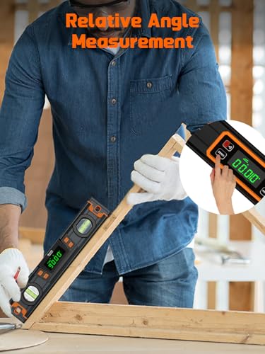 Mecurate 10-Inch Portable Digital Level, Electronic Angle Finder, ±0.1° - size: 10-Inch Digital Level