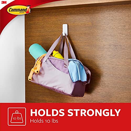 Command X-Large White Hooks, 2 Hooks, 6 Strips
