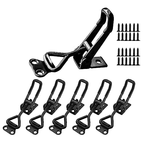 E-TING 6Pack Toggle Clamp Latch 100KG 220LBS Holding Capacity - style: 4001（6pack）