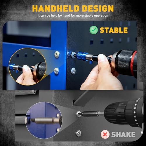 3-Piece 1/4" Quick Change Drill Bit Holder, 4-inch Hex Shank Bit Extension Set, CR-V Steel Quick-release Screwdriver Bits Holder with Storage Base - style: 4" Upgraded Version