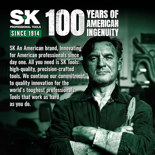 SK 6" C-Clamp Locking Pliers with Regular Jaws, Vice Grips - size: 6"