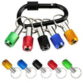 FACAINCXS Bit Holder 1/4 inch Hex Shank Screwdriver Bits Holder Extension Bar Keychain Screw Adapter Drill Change Hand-held Screwdrivers Drill Nut Driver Bits Holder Portable - color: Color