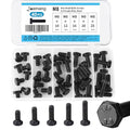 M8 x 10mm 12mm 16mm 20mm 25mm Hex Bolts, Hexagon Head Screw, 8.8 Grade Alloy Steel, Black Oxide Finish, Metric Full Machine Thread, Assortment Kit 40PCS - size: M8x10-25mm(40PCS)