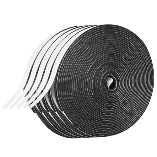 Foam Insulation Tape self Adhesive,1In x 1/8In x 164Ft Weather Stripping for Doors and Windows,Sound Proof soundproofing Door Seal,Weatherstrip,Pipe Cooling, Air Conditioning Seal Strip - size: 1In x 1/8In x 164Ft