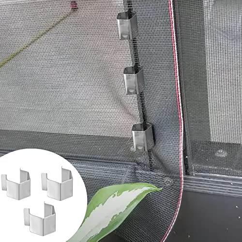 Sankoly Screen Door Installer Clips 20 Pieces Window Screen Installer Clips Screen Repair Clips for Patio and Garage