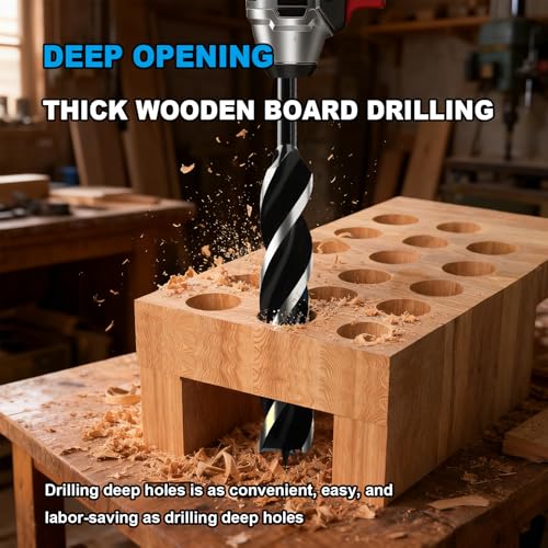 1-1/2" x 32" Auger Drill Bit with SDS Plus Shank for Wood - size: 1-1/2"x32"