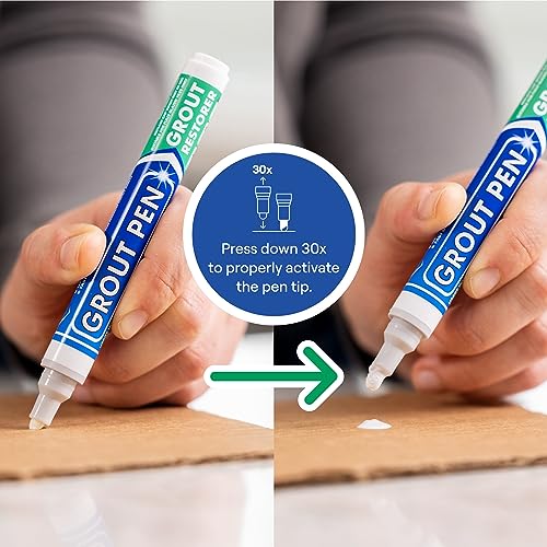 Grout Pen Winter Grey Tile Grout Paint Marker - 5mm Tip (7mL) - 3 Pack - style: Winter Grey