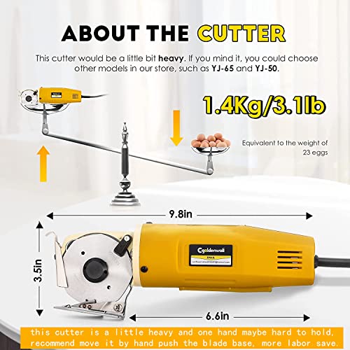 Electric Rotary Fabric Carpet Cutter heavy duty 1"Cutting Thickness 110V