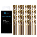 GMTOOLS 3/16 inch Cobalt Drill Bits, M35 HSS, 135 Degree Tip, Jobber Length Twist Drill Bit Set for Hard Metal, Stainless Steel, Cast Iron, Wood and Plastic, with Storage Case, Pack of 10 - style: M35-3/16-10pcs