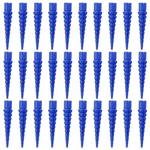 Bokon 30 Pcs Wood Anchor, Stripped Screw Hole Repair Kit,Blue - color: Blue