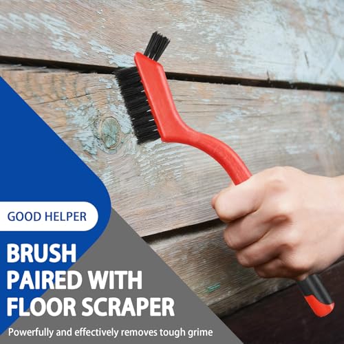 Floor Scraper Heavy Duty Long Handle,61in 4"Razor Blade Floor Scraper Adjustable with 10PCS Extra Metal Blades Paint Scraper for Cleaning Stickers Gum Glass Wall Tile Linoleum Stove Top