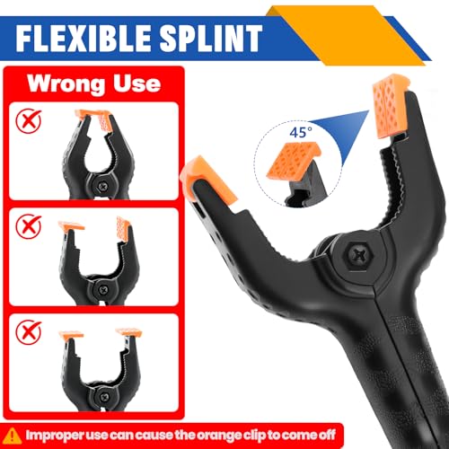 20 Pack 4.5 inch Plastic Spring Clamps, Backdrop Clips - size: 4.5in-20P