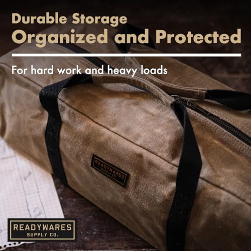 Readywares 16" Utility Bag | Waxed Canvas Medium Heavy Duty Tool Bag - size: 16" Utility Bag