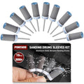 10 Pcs 2000 Grit Sanding Drums for Rotary Dremel Tool - size: 2000 Grits