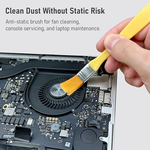 HowFixit 15-in-1 Electronics Opening Tool Kit, Professional Anti-Static Spudger Set & Pry Tools with Suction Cup for iPhone, iPad, MacBook, Laptop, Tablet, Phone Repair - color: 15-in-1